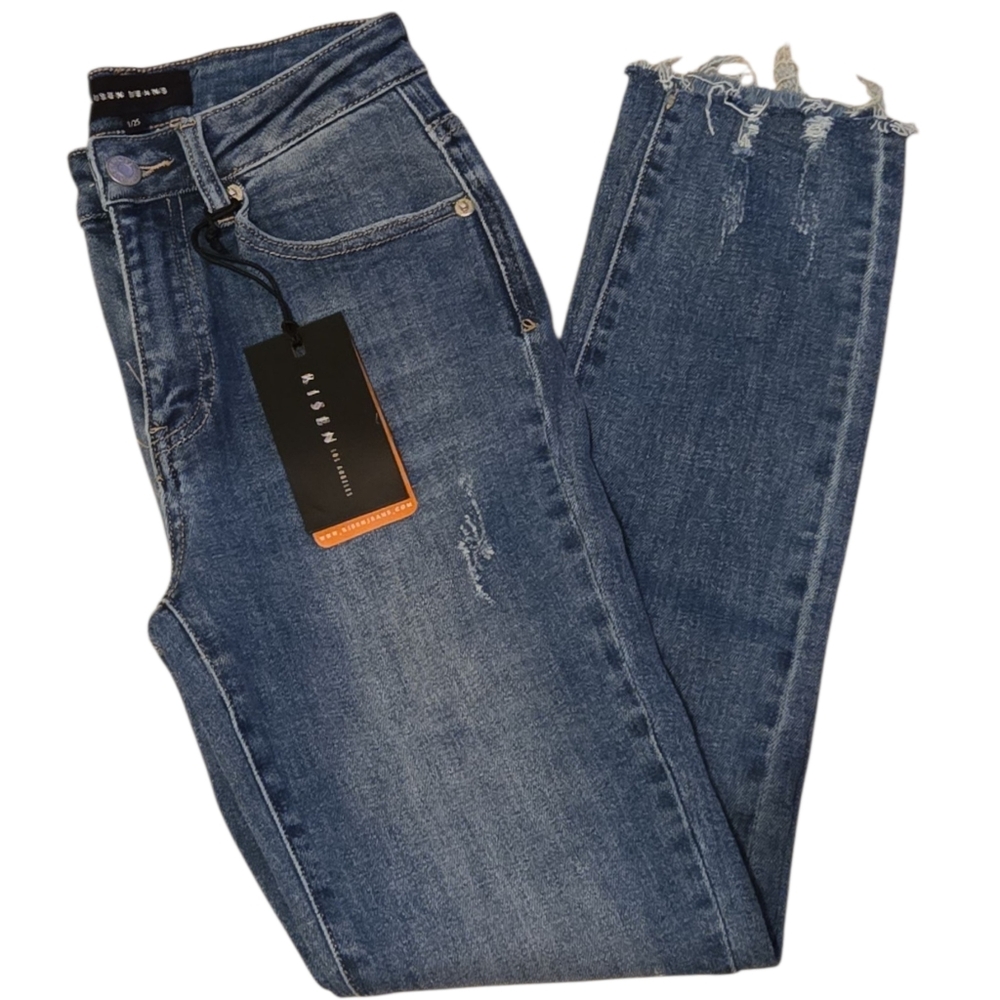 Risen Mid Rise Skinny Jeans